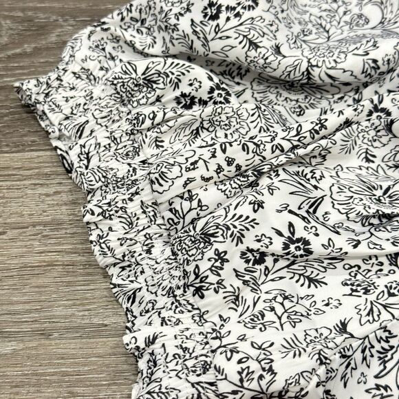 Lane Bryant Puff Sleeve Blouse Size 20 White Single Button Keyhole Closure Femme - Picture 3 of 11